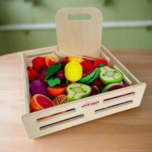 Load image into Gallery viewer, Open Ended Wooden Cutting Set - Fruits & Veggies
