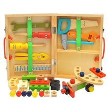 Load image into Gallery viewer, Open Ended Wooden Toolkit Suitcase