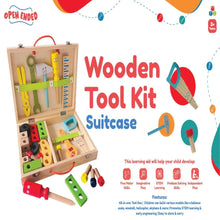 Load image into Gallery viewer, Open Ended Wooden Toolkit Suitcase