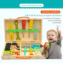 Load image into Gallery viewer, Open Ended Wooden Toolkit Suitcase