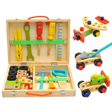 Load image into Gallery viewer, Open Ended Wooden Toolkit Suitcase
