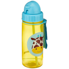 Load image into Gallery viewer, Giraffee Zoo Straw Kids Water Bottle
