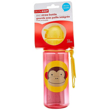 Load image into Gallery viewer, Monkey Zoo Straw Kids Water Bottle