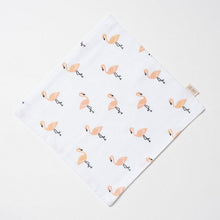 Load image into Gallery viewer, White Tropical Flamingo Theme Muslin Washcloth Pack Of 2