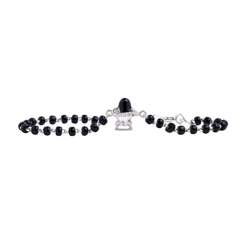 Shiv Ling Silver Baby Nazariya Bracelet