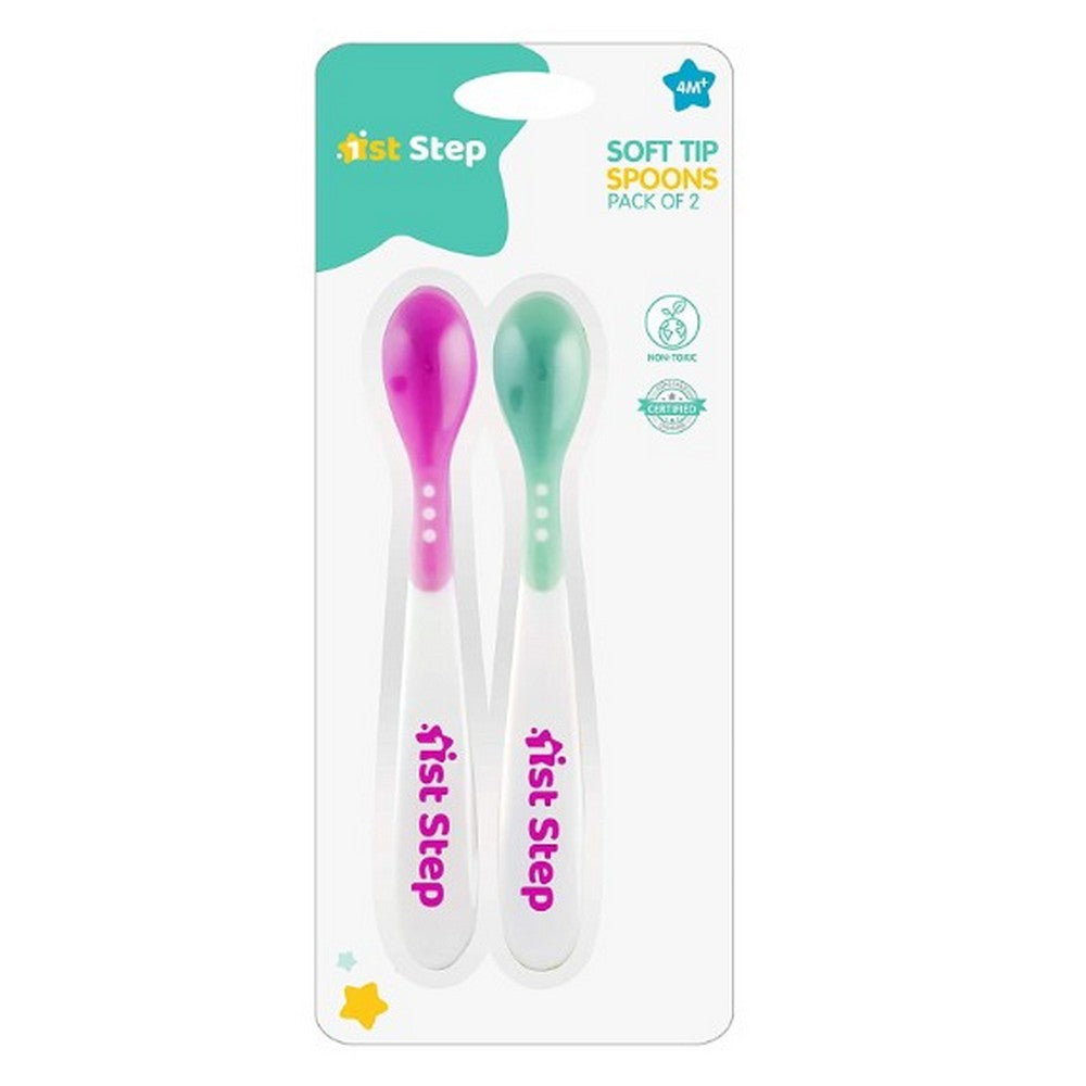 Pink And Green Heat Sensitive Spoons Pack Of 2