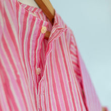 Load image into Gallery viewer, Pink Cotton Striped Kurta & Moon Chase Shorts Set