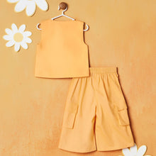 Load image into Gallery viewer, Orange Top With Cargo Pant Co-Ord Set