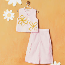 Load image into Gallery viewer, Pink Top With Cargo Pant Co-Ord Set