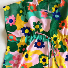 Load image into Gallery viewer, Green Floral Printed Kaftan Dress