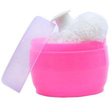 Load image into Gallery viewer, Pink Powder Box With Refillable Powder Puff