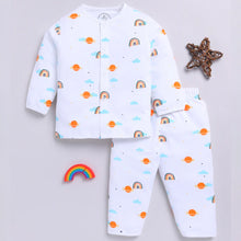 Load image into Gallery viewer, Cotton Full Sleeves Rainbow Them Nightwear Set