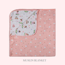 Load image into Gallery viewer, Pink Fairytale Organic Cotton Cot Bedding Set