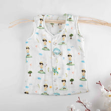 Load image into Gallery viewer, The Little Prince Theme Muslin Sleeveless Jhablas - Pack Of 2