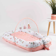 Load image into Gallery viewer, Pink Fairytale Reversible Baby Nest