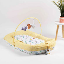 Load image into Gallery viewer, Yellow Into The Wild Reversible Baby Nest