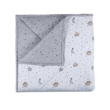 Load image into Gallery viewer, Grey Starry Nights Organic Reversible Quilt