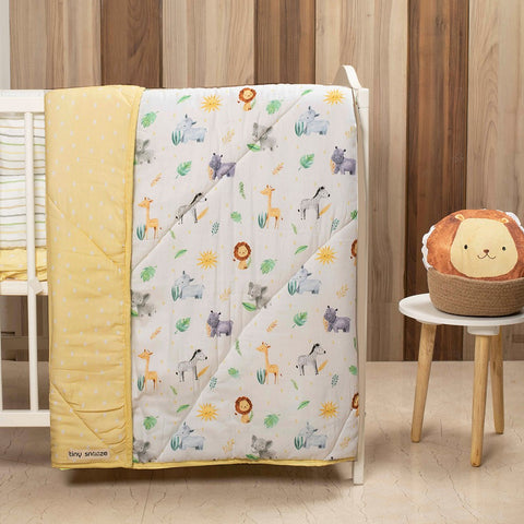 Yellow Into The Wild Organic Reversible Quilt