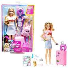 Load image into Gallery viewer, Barbie Malibu Travel Set with Puppy Doll & Accessories