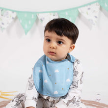 Load image into Gallery viewer, Blue The Little Prince Theme Reversible Cotton Bibs- Set Of 2