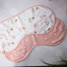Load image into Gallery viewer, Pink Fairytale Organic Burp Cloths- Set Of 2