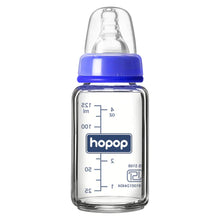 Load image into Gallery viewer, White Premium Slim Neck Glass Feeding Bottle