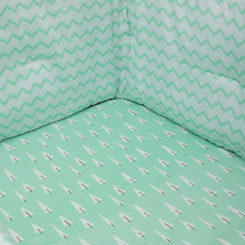 Green Pines Organic Fitted Cot Sheet