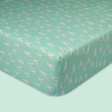 Load image into Gallery viewer, Green Pines Organic Fitted Cot Sheet