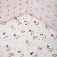 Load image into Gallery viewer, Princess Theme Organic Fitted Cot Sheet