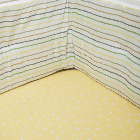 Yellow Grasslands Organic Fitted Cot Sheet