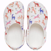 Load image into Gallery viewer, White Unicorn Theme Clog