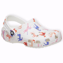 Load image into Gallery viewer, White Unicorn Theme Clog