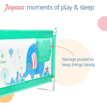 Load image into Gallery viewer, Blue Comfy Baby Bed Rail