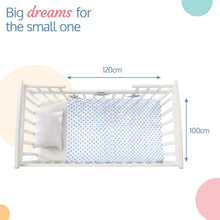 Load image into Gallery viewer, White Stars Printed Muslin Baby Swaddle Pack Of 3
