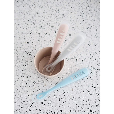 Blue Ergonomic 1st age Silicone Spoon