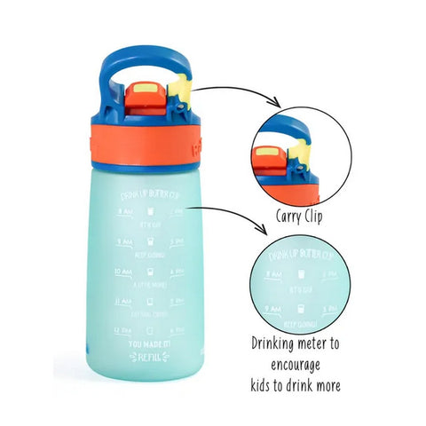 Red Snap Lock Sipper Bottle