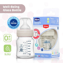 Load image into Gallery viewer, Slow Flow Well Being Glass Feeding Bottle- 120ml