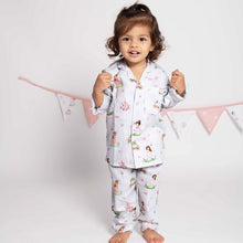 Load image into Gallery viewer, Pink Princess Theme Full Sleeves Organic Cotton Night Suit