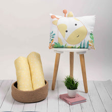 Load image into Gallery viewer, Yellow Giraffe Organic Pillow & Bolsters