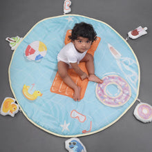 Load image into Gallery viewer, Pool Theme Organic Baby Play Mat
