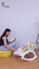 Load and play video in Gallery viewer, 3 In 1 Rock N Play Rocker- Adjustable Backrest Recline, Detachable Toy Bar, Soothing Music & Vibration