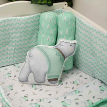 Load image into Gallery viewer, Green Arctic Organic Cotton Cot Bedding Set