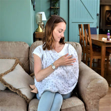 Load image into Gallery viewer, 6 In 1 Silver Stars Breastfeeding Cover