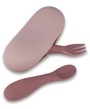 Load image into Gallery viewer, Pink Baby Spoon & Fork set