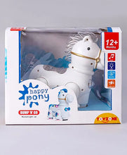 Load image into Gallery viewer, White Happy Pony Bump & Go Battery Operated Toy