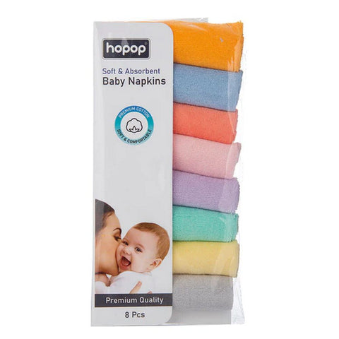 Soft And Absorbent Baby Napkins - 8Pcs