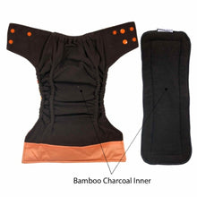 Load image into Gallery viewer, Orange Cow Reusable Button Training Pants