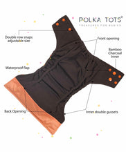 Load image into Gallery viewer, Orange Cow Reusable Button Training Pants