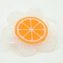 Load image into Gallery viewer, Orange Flower Fruit Teether
