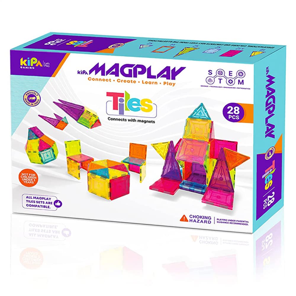 MagPlay Tiles Learning Educational Toy - 28pcs